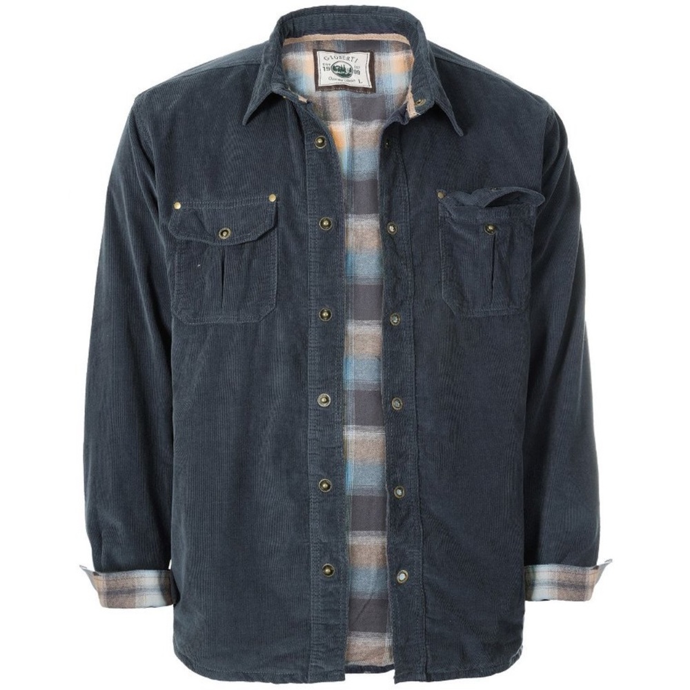 NWT Gilberto Men's Navy Corduroy Jacket flannel lined. Size XL outerwear collect